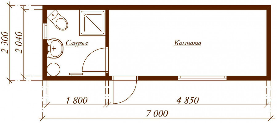 Планировка бытовки-домика Скандинавия с санузлом.jpg